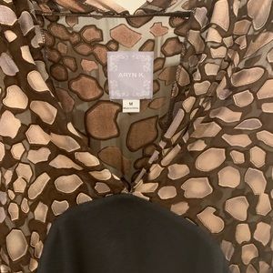 Printed chiffon dress